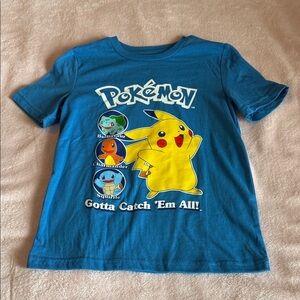 Pokemon Blue T-Shirt with Pikachu and Friends